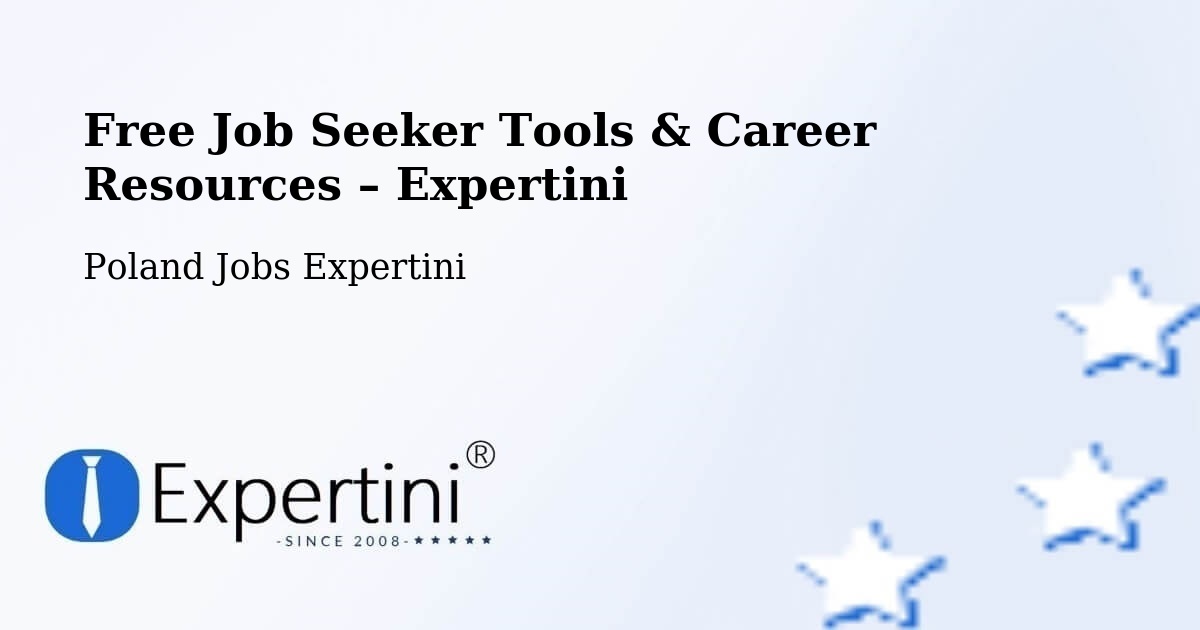 Free Job Seeker Tools & Career Resources – Węgorzyno - Węgorzyno, Poland Jobs Expertini